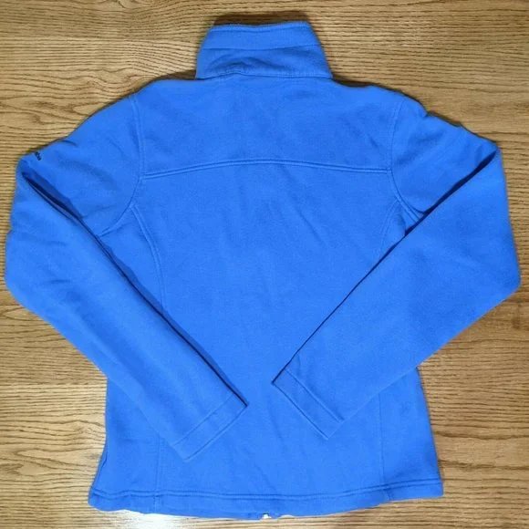 Columbia Sportswear Vintage Blue Zip Up Fleece Jacket Long Sleeve Women's Small - Picture 4 of 6